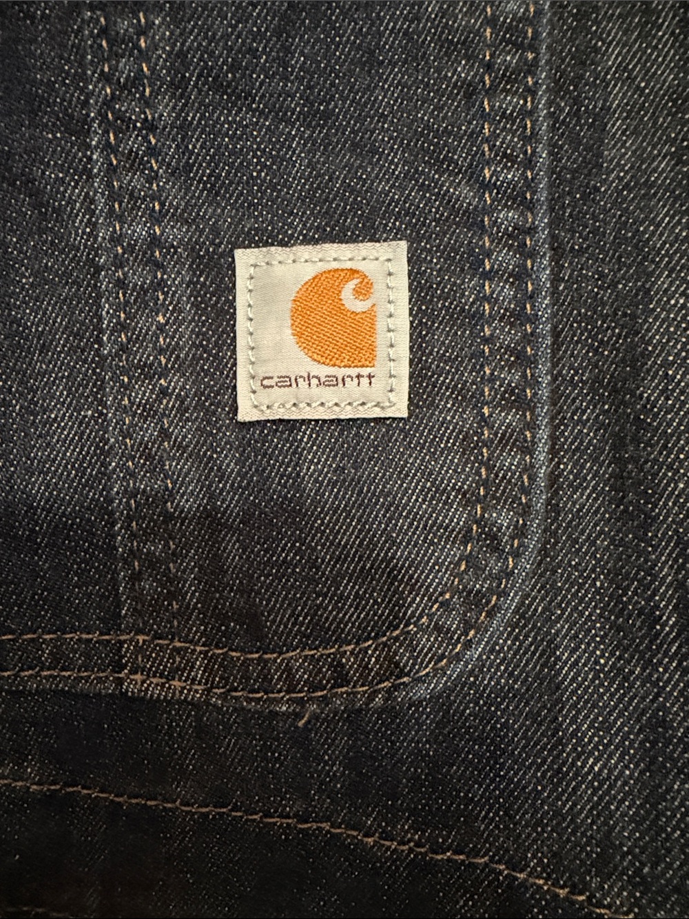 Carhartt Women's Dark Indigo Denim Overalls - Classic Workwear - Picture 2 of 6